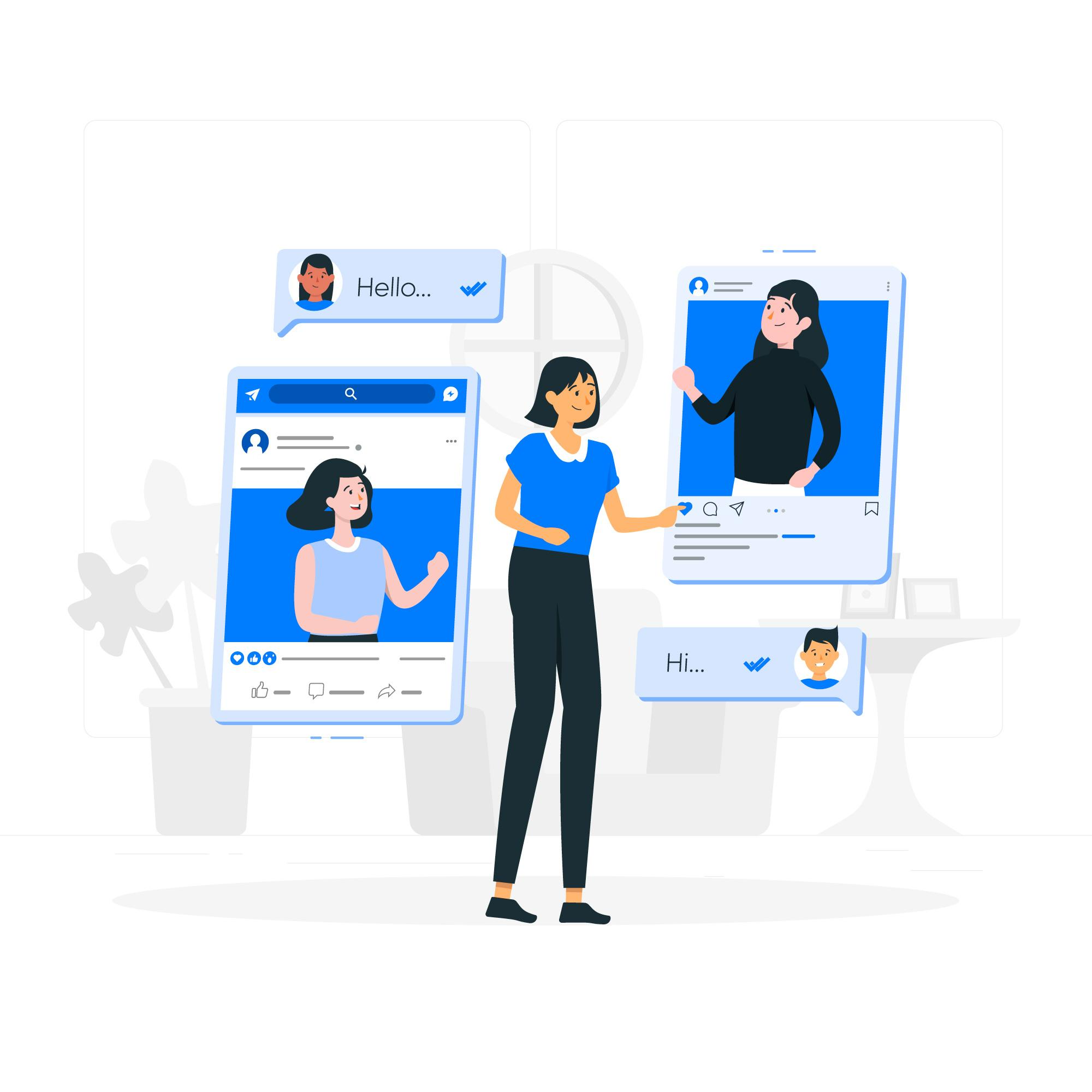 social media profile design